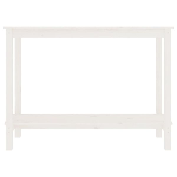 vidaXL Konsolip&ouml;yt&auml; valkoinen 110x40x80 cm t&auml;ysi m&auml;nty