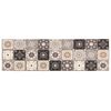 vidaXL Keitti&ouml;matto Harmaa-beige mosaiikki 150 x 45 cm 100% polyamidi