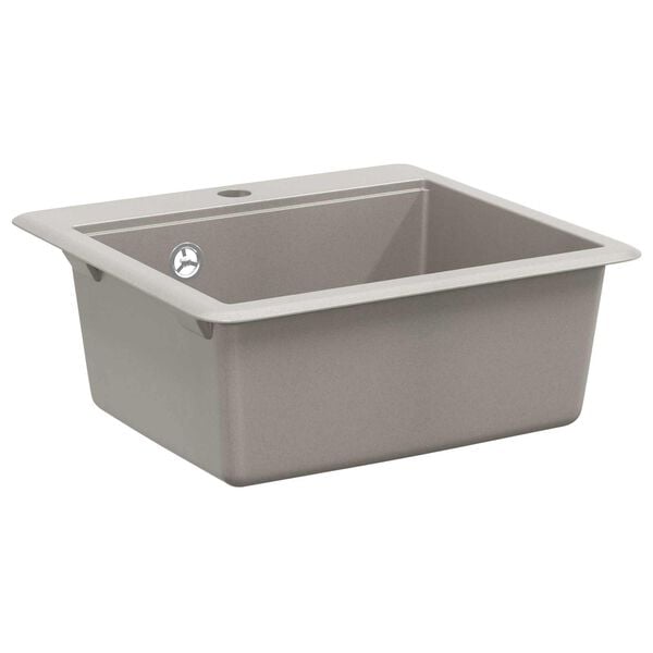 vidaXL Allas Harmaa 470 x 440 mm Graniitti