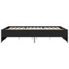 vidaXL S&auml;ngynrunko musta 160x200 cm tekninen puu ja metalli