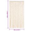 vidaXL Hy&ouml;nteisverho beige ja valkoinen 100x230 cm chenille