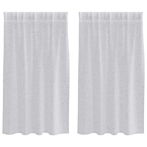 vidaXL Verhosatiini 2 pcs Vaaleanharmaa 140 x 140 cm Polyesteri