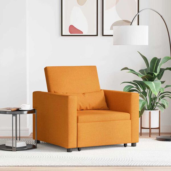 vidaXL Yksittäinen sohvasänky dark yellow 90 x 165 x 87 cm kangas