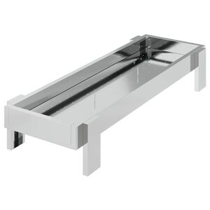 vidaXL Kananruokinta-astia Hopea 80 x 28 x 13.5 cm Galvanoitu ter&auml;s