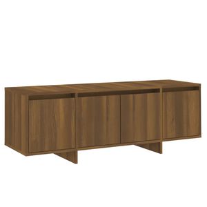 vidaXL TV-taso ruskea tammi 120x30x40,5 cm tekninen puu