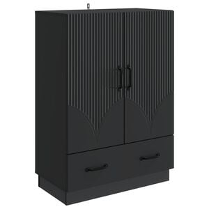 vidaXL Sivup&ouml;yt&auml; laatikon kanssa Musta 66 x 34,5 x 92 cm Tekninen puu