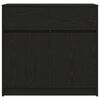 vidaXL Senkki laatikolla musta tammi 80x34x76 cm tekninen puu