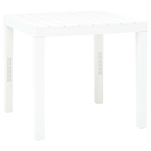 vidaXL Puutarhap&ouml;yt&auml; valkoinen 78x78x72 cm muovi