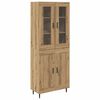 vidaXL Korkea kaappi 2 kpl Artisan tammi 69,5 x 34 x 180 cm