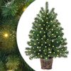 vidaXL Tekojoulukuusi 150 LED-valoilla Vihre&auml; 75 cm PE ja PVC