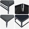 vidaXL Puutarhasohva Setti tyynyll&auml; 6 pcs Musta Ter&auml;s