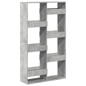 vidaXL Kirjahylly betoninharmaa 100x33x175 cm tekninen puu