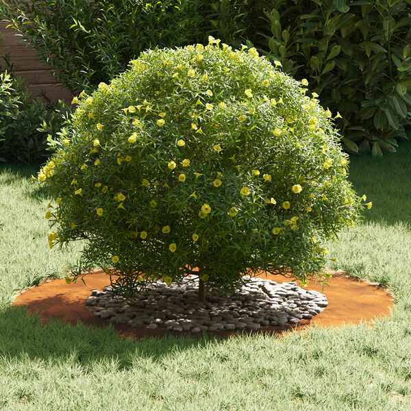 vidaXL sopiva Litteille puu renkaalle 5 pcs Ruskea &Oslash;50 / 80 cm