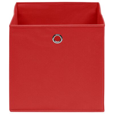 vidaXL Säilytyslaatikot 4 kpl punainen 32x32x32 cm kangas