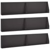 vidaXL Pato 6 kpl 100 x 12 x 50 cm Ter&auml;s Musta