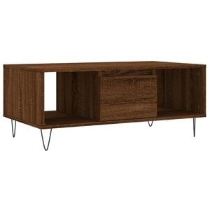 vidaXL Sohvap&ouml;yt&auml; ruskea tammi 90x50x36,5 cm tekninen puu