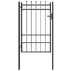 vidaXL Aitausportti HORST 100 x 150 cm Metalli Musta Lukittava