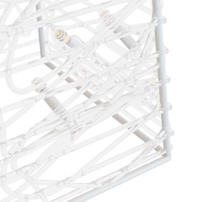 vidaXL LED-koristevalokartio kylmä valkoinen akryyli 120 cm