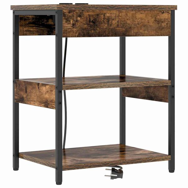 vidaXL Y&ouml;p&ouml;yt&auml;kaappi Savup&auml;hkin&auml; 41 x 31 x 51 cm Tekninen puu