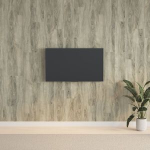 vidaXL Sein&auml;paneelit puutyyli harmaa PVC 2,06 m&sup2;