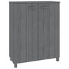 vidaXL Kenk&auml;kaappi HAMAR tummanharmaa 85x40x108 cm t&auml;ysi m&auml;nty