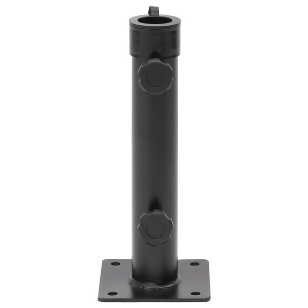 vidaXL Aurinkovarjon jalusta &Oslash;38/48 mm tangolle mattamusta ter&auml;s