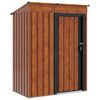 vidaXL Puutarhavajat Ruskea 137 x 81 x 180 cm Metalli