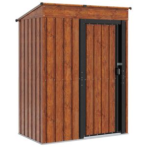 vidaXL Puutarhavajat Ruskea 137 x 81 x 180 cm Metalli
