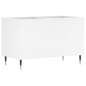 vidaXL LP-levyjen s&auml;ilytyskaappi valkoinen 74,5x38x48 cm tekninen puu