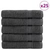 vidaXL Premium Pyyhkeet SOLUND 25 kpl antras. 100x150 cm 600gsm