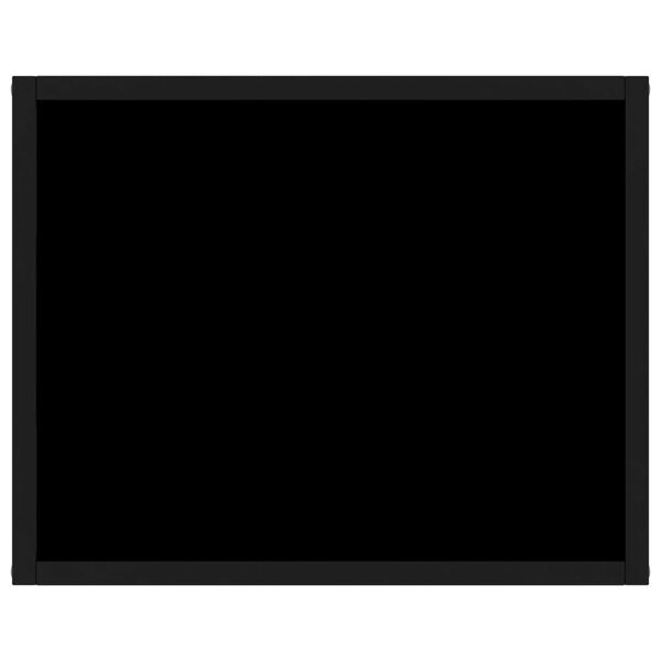 vidaXL Konsolip&ouml;yt&auml; musta 50x40x40 cm karkaistu lasi