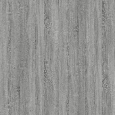 vidaXL 3-tasoinen Kirjahylly harmaa Sonoma 40x24x109 cm tekninen puu
