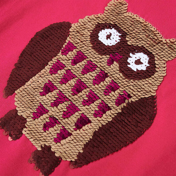 Lasten pitk&auml;hihainen T-paita kirkas pinkki 128