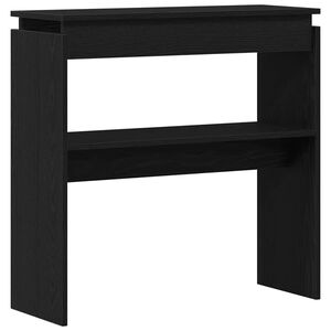 vidaXL Konsolip&ouml;yt&auml; Musta tammi. 80 x 30 x 80 cm Tekninen puu