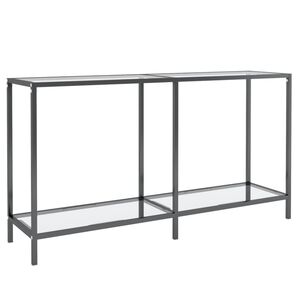 vidaXL Konsolip&ouml;yt&auml; l&auml;pin&auml;kyv&auml; 140x35x75,5 cm karkaistu lasi