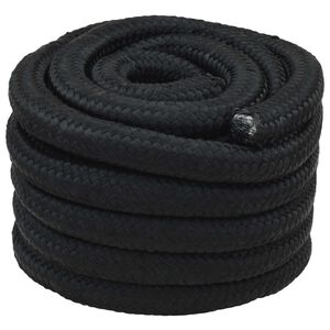 vidaXL Venelanka 3 mm 5 m Musta PP