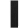 vidaXL Vaatekaappi Musta tammi. 82,5 x 51,5 x 180 cm Tekninen puu
