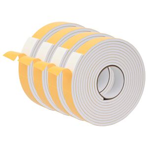 vidaXL Itsekiinnittyv&auml; vaahtoteippi 4 kpl valkoinen 30mm x 5m CR-vahto