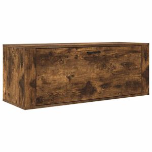 vidaXL Sein&auml;kenk&auml;kaappi savutammi 100x35x38 cm tekninen puu