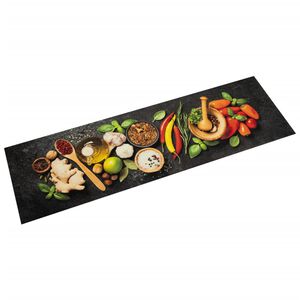 vidaXL Keitti&ouml;n pest&auml;v&auml; matto mausteet 45x150 cm sametti