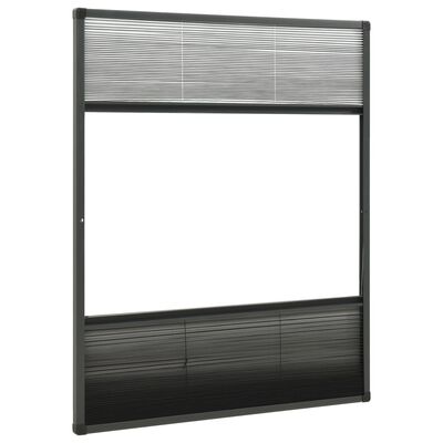 vidaXL Laskostettu hyönteisverkko/varjostin ikkunaan 80x100cm alumiini