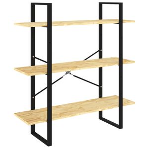 vidaXL 3-tasoinen kirjahylly 100x30x105 cm t&auml;ysi m&auml;nty