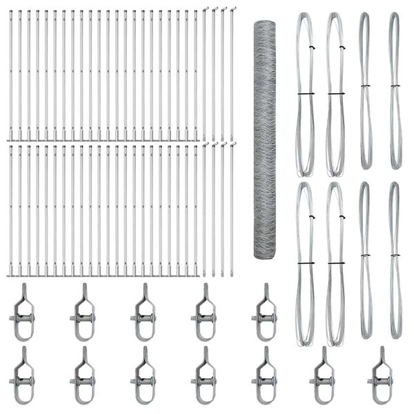 vidaXL Aitalatu Hopea 100 x 1,5 m (36 mm verkko) Ter&auml;s