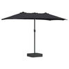vidaXL Puutarhavarjo Musta 385 x 209 x 244 cm Polyesteri
