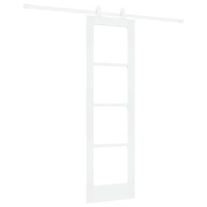 vidaXL Liukuovi ORKDAL Valkoinen 61 x 198,5 cm T&auml;ysi m&auml;nty ja lasi