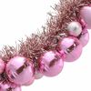 vidaXL Joulupallo Garland Pinkki 186 cm Polystyreeni