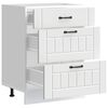vidaXL Keitti&ouml;n pohjakaappi Lucca valkoinen suunniteltu puu