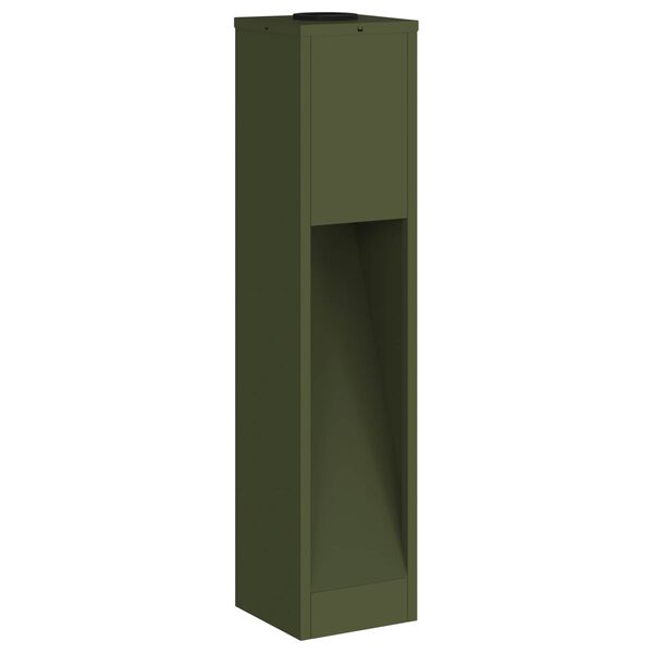 vidaXL Aurinkoinen LED-polkuvalo 2 pcs Oliivivihre&auml;