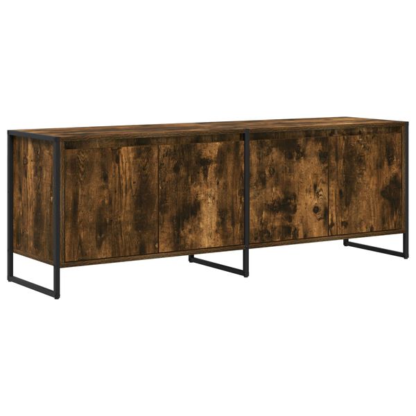 vidaXL TV-kaappi Savupuu 140 x 36 x 49.5 cm Tekninen puu