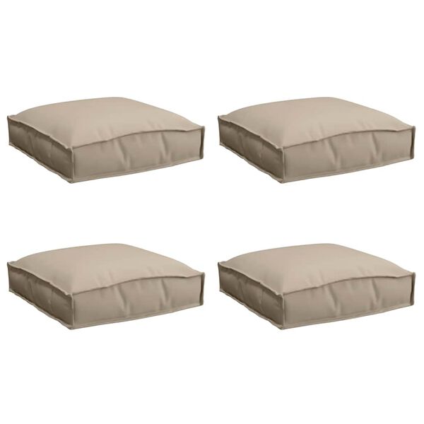 vidaXL Tyyny 4 pcs Harmaanruskea 40 x 40 x 8 cm Oxford-kangas
